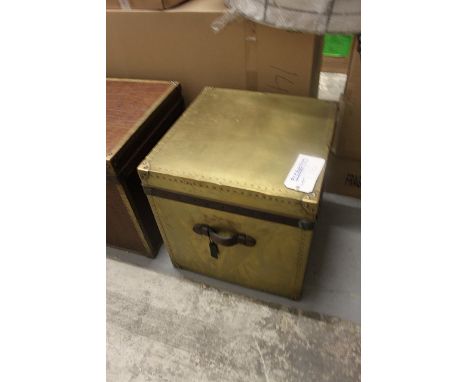 White Star Trunk Oxide Brass 60 X 59 X 60cm A Larger Version Of The London Trunk White Star Is Similarly Inspired By The Char