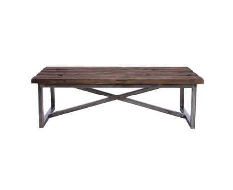 Axel Coffee Table The Axel Range Combines Old World And Industrial With Its Combination Of Reclaimed Wood From Decommissioned