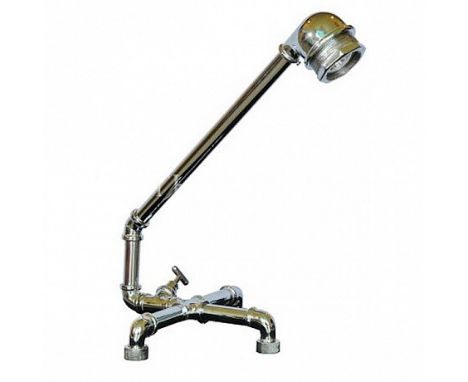 Knuckle Joint  Lamp Chrome The Knuckle Joint Range Take On The Current Repurposed Steampunk Trend Featuring Long Lasting Led 