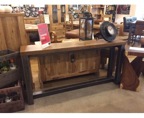 Iron Oak Console 152x30cm Saloon & Iron 152.4 X 30.5 X 76cm  The Iron Oak Console Table Is The Perfect Addition To A Modern E