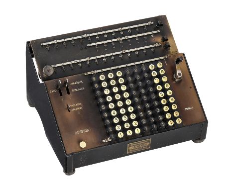 Arithmometer "Austria Zwilling" (Doppel-Lineal), um 1914Hersteller: Rechenmaschinenwerk Herzstark &amp; Co., Wien. Nr. 5124, 