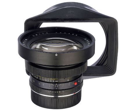 Elmarit-R 2,8/19Leitz, Canada. Elmarit-R 2,8/19, Nr. 2769487, 3-Cam, Glas zeigt unter Punktlicht schwache Putzspuren auf der 