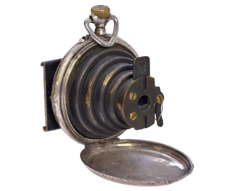 Lancaster's Patent Watch Camera "Damen-Modell" von 1886, ReplikaEin die Funktionsweise rekonstruierender und demonstrierender