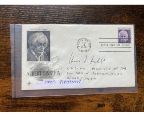 WW2 Von Braun Rocket Scientist Hans Fichtner signed US FDC. Good condition. All autographs come with a Certificate of Authent