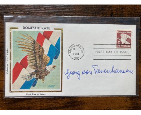 WW2 Von Braun Rocket Scientist Georg Von Tiesenhausen signed US FDC. Georg Heinrich Patrick Baron von Tiesenhausen (May 18, 1