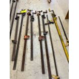 Lot - (9) Bar Clamps, 3'+