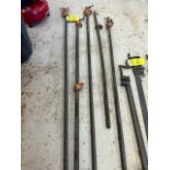 Lot - (5) Wood Clamps, 4'+
