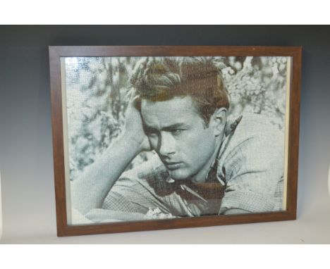 Film & Music Memorabilia - James Dean, a large jigsaw puzzle, completed, framed;  Legends 2 print;  others assorted sizes;  a