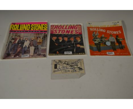 The Rolling Stones - 1964 fan club magazine 1965 song book, 1964 USA No1 The Crazy World of England's Rolling Stones magazine