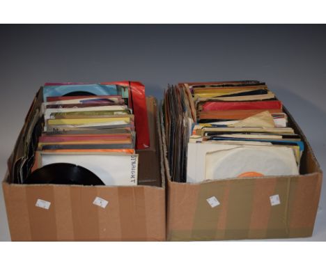 Vinyl Records - 45" singles, mostly 1970s inc Pink Floyd, Another Brick in the Wall;  The Rolling Stones, Brown Sugar;  The P
