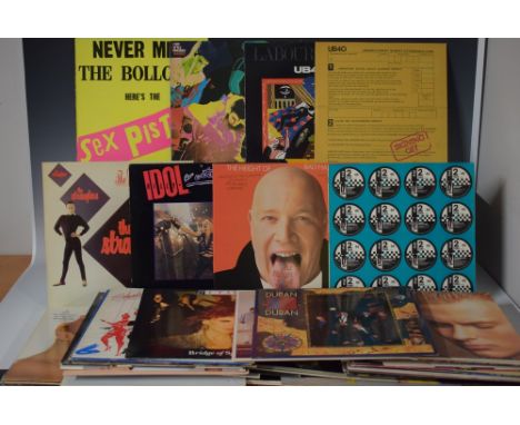 Vinyl Records, 12" Lps, Eps and singles - Stiff Little Fingers, Hanx; Sex Pistols, Never Mind the Bollocks, reissue, others U