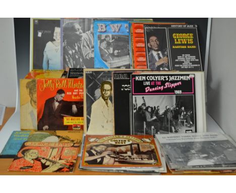 Vinyl Records - 12" L.P.s, Jazz; Bessie Smith - The Empress; Jimmy Yancey - The Immortal, vols 1 & 2; Jelly Roll Morton - Jel