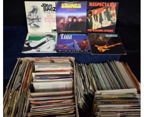 Various - 45rpm 7" singles, mainly 1960, including Beatles, Kinks, Rolling Stones, Shadows;   etc , approx 100