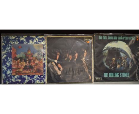 The Rolling Stones - The Rolling Stones, 1964 mono LK 4605;  Big Hits High Tide and Green Grass, mono LP, Gate fold plus pict