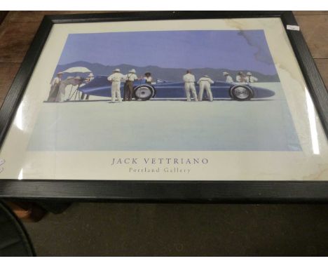 Jack Vetriano reproduction print, framed and glazed