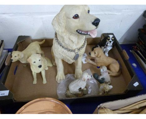 Quantity of assorted model Labrador's and other dogs