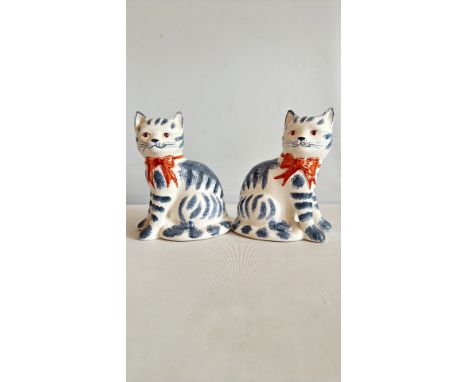 Pair of Rye Pottery ceramic cat figures