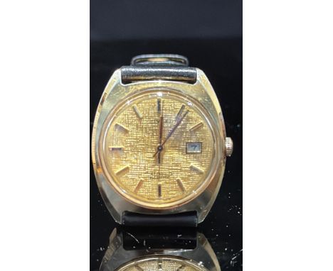 Gents Timex automatic watch with date, currently ticking 