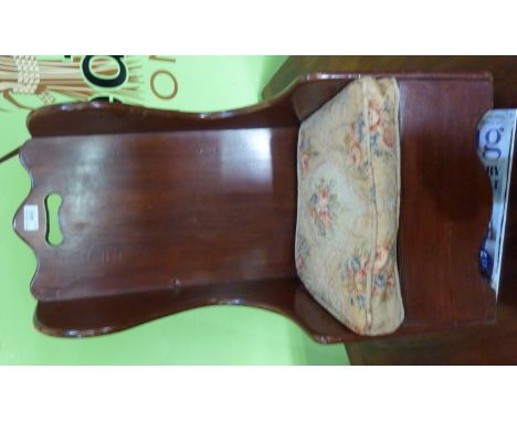 Victorian stained pine child's rocker/commode chair