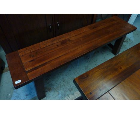 Matching plank top bench