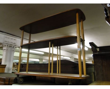 Ercol light elm 3 tier trolley