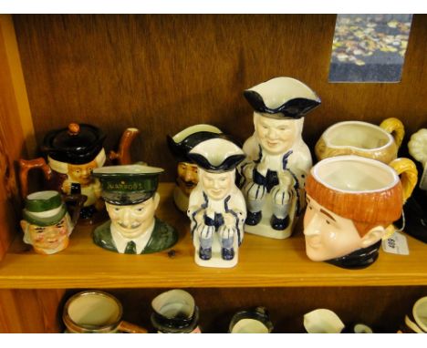 2 Harry Potter Character mugs, a Carltonware Harrod's mug, etc.