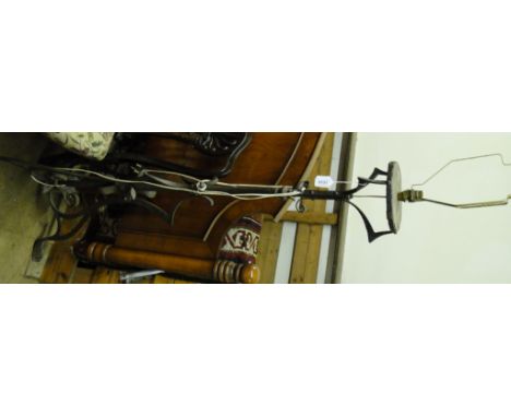Art Niouveau design  wrought iron standard lamp