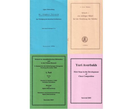 Meissenburg, Egbert. Dr. Siegbert Tarrasch. Zur Würdigung des deutschen Großmeisters. Seevetal 1996. 8°. 20 Seiten. Orig. geh