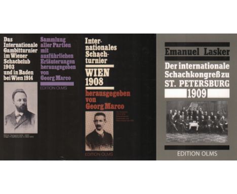 Wien 1903 und 1914.  Marco, G. (Hrsg.) Das internationale Gambitturnier im Wiener Schachklub 1903 und in Baden bei Wien 1914 