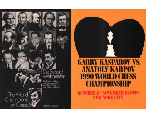 Diel, A. und K. Lindörfer. (Hrsg.) Die Schachweltmeister. The World Champions of Chess. Eine Sammelmappe. Zürich, Olms, 1979.