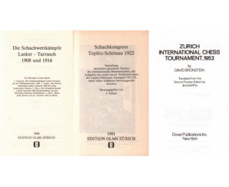 Lasker - Tarrasch. Die Schachwettkämpfe Lasker - Tarrasch 1908 und 1916. Vier Beiträge in einem Band ... Nachdruck der Ausgab