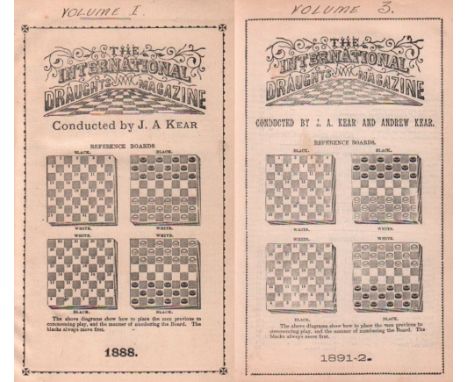 Damespiel - Draughts - Checkers. The International Draughts Magazine. Conducted by J. A. Kear and Andrew Kear. Bristol, Wrigh