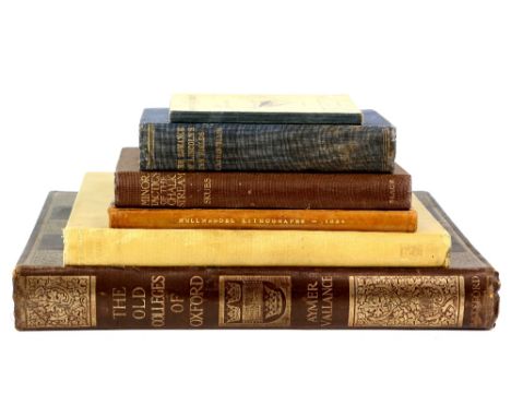 The Old Colleges of Oxford; Their Architectural History Illustrated and Described Aymer Vallance, , B T Batsford, London, An 