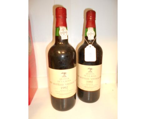 Two bottle of Quinta del a Rosa vintage port 1992