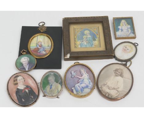 Mary Louise Gillett (Active circa 1920-50), Portrait miniature of Sir James Charles Inglis, oval, 5cm x 4cm; also by the same