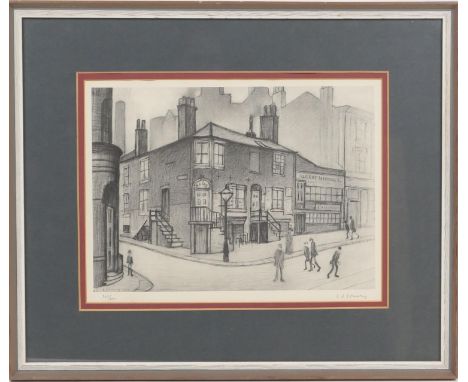 Laurence Stephen Lowry (1887-1976), Great Ancoats Street, offset lithograph, limited edition numbered 347/850, signed in penc