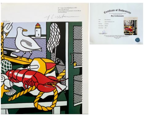 Roy Lichtenstein (1923-1997), Lithograph Image Size: 9 by 11 1/2 in. (22.5 by 29 cm.) All measurements are approximate. Signe