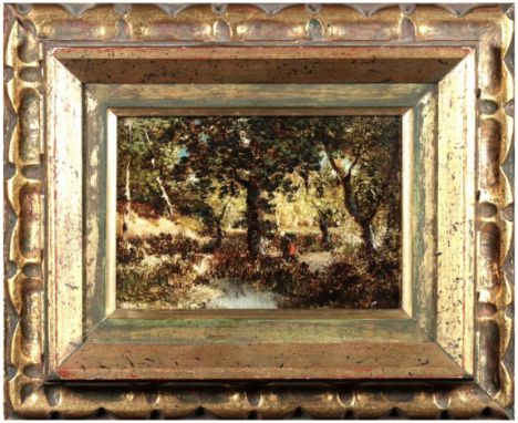 Jules Louis Dupre (1811-1889), Oil Painting on Panel Image Size: 9 1/2 by 13 in. (24 by 33 cm.) All measurements are approxim