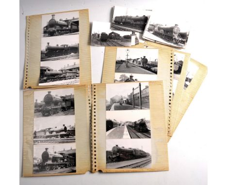 A collection of vintage c1950's photographs for the railway enthusiast taken in places such as Dunbar, Edinburgh, Inverkeithi
