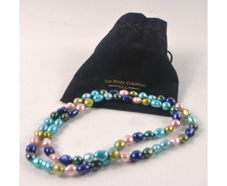 THE PEARL company multi-coloured pearl necklace