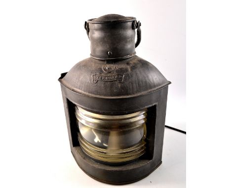 Victorian Starboard light converted to a lamp, good condition, 32cm H approx