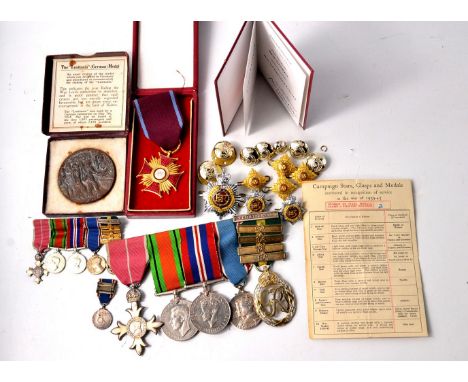 WW2 medal group comprising George VI efficency decoration with Territorial clasp and four second award bars dated to reverse 