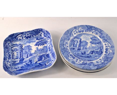 Copeland Spode square dish and 2 sandwich plates dimensions all 3 20cm approx
