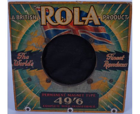 “ROLA”, A MID 20TH CENTURY SHOP DISPLAY SPEAKER DEMONSTRATION UNIT31cm wide; 31cm high