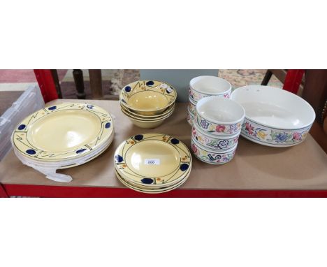 Collection of Poole pottery 