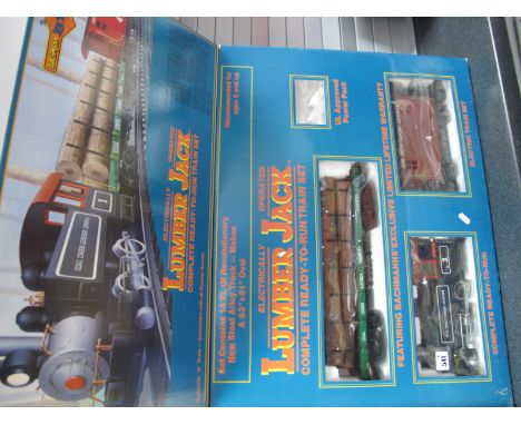 A Bachmann Ref No, 90017 "G" Gauge "Lumber Jack" Big Haulier Boxed Train Set, comprising 0-4-0 Tank Steam Locomotive, "Coal C