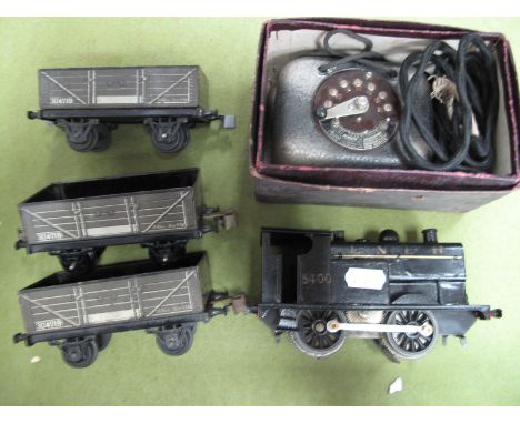 A Stronlite 'O' Gauge/7mm (Japanese) Three Rail 0-4-0 Steam Tank Locomotive, L.N.E.R R/No 5400, fair unboxed condition, plu a