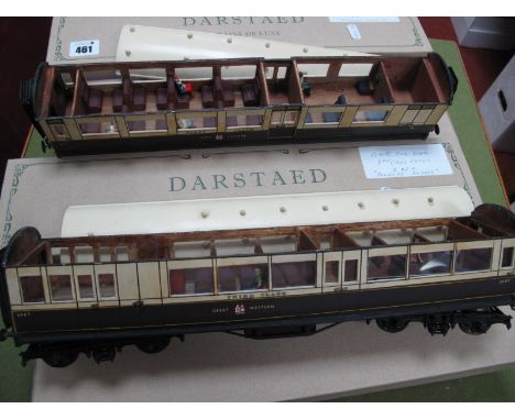 Two 'Douglass Models' 'O' Gauge/7mm Kit Built G.W.R Fine Scale Coaches, First class and third class, built to a very good sta