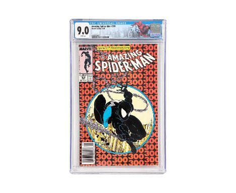 Amazing Spider-Man #300 CGC 9.0 Universal Grade, white pages. Origin and first full appearance of Venom, (Eddie Brock). Last 