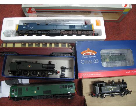 Six 'OO' Gauge/4mm Locomotives for Spares of Repair - a Lima Class 40 diesel,partially dismantled,. A Hornby (China) std tank